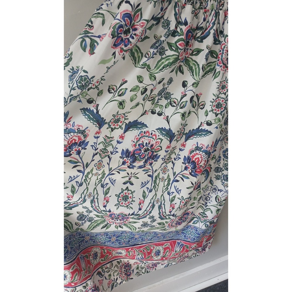 Anne Klein Women's Size Large Floral Smocked Midi Dress Flutter Sleeve NWT $139! - Picture 5 of 16